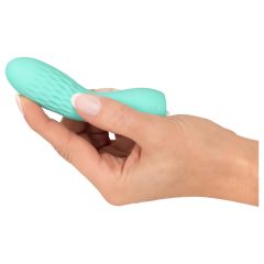   Cuties Mini 3 - Rechargeable, Waterproof, Geometric Vibrator (Green)