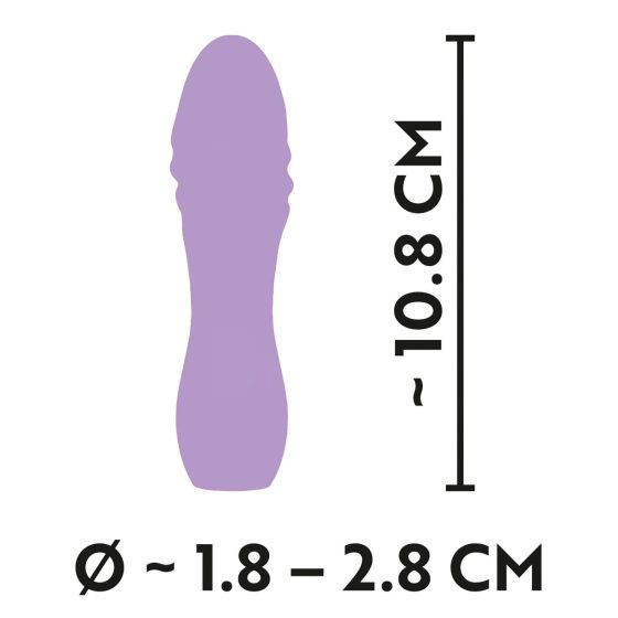 Cuties Mini 3 - Rechargeable, Waterproof, Spiral Vibrator (Purple)