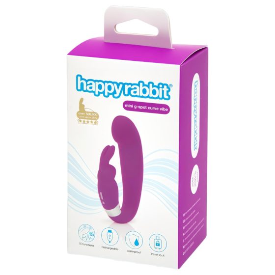 Happyrabbit Mini G - Rechargeable Clitoral and G-Spot Vibrator (Purple)