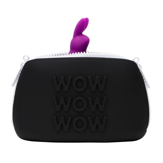 Happy Rabbit Vibrating Cock Ring with Storage Pouch (Purple)