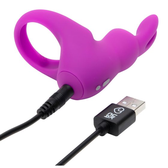 Happy Rabbit Vibrating Cock Ring with Storage Pouch (Purple)