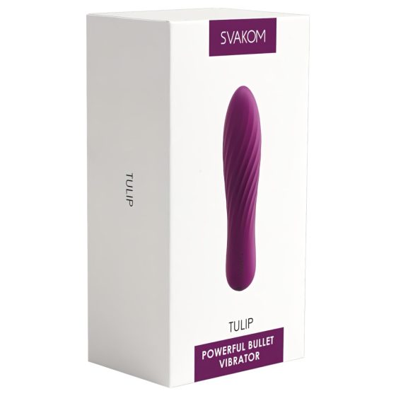 Svakom Tulip - Rechargeable Mini Stick Vibrator (Purple)