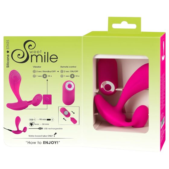 SMILE RC - Rechargeable, Wireless G-spot Vibrator (Pink)