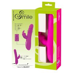   SMILE Rabbit - Rechargeable, Clitoral Arm Thrusting-Rotating Vibrator (Pink)