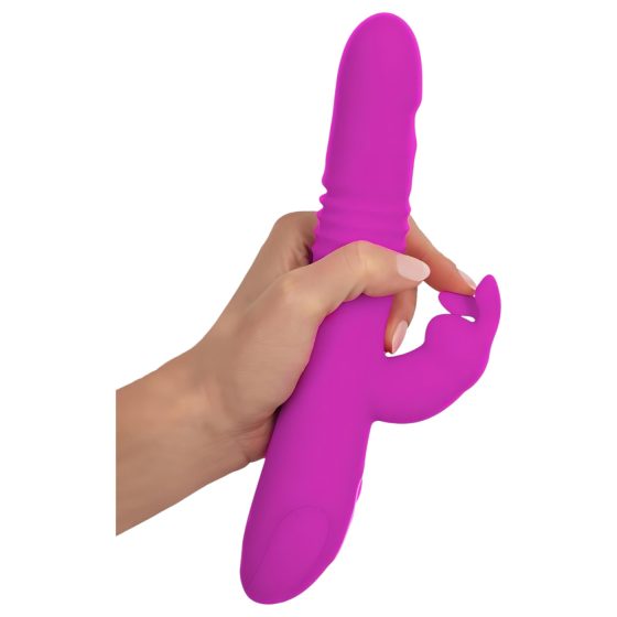 SMILE Rabbit - Rechargeable, Clitoral Arm Thrusting-Rotating Vibrator (Pink)