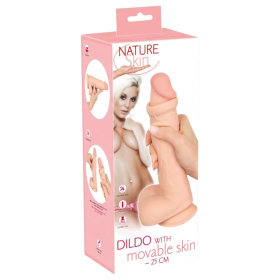 Nature Skin - Dildo with Skin - 25cm (Natural)