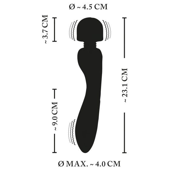 XOUXOU - Electric Massage Vibrator (Black)