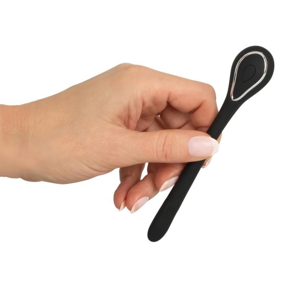 Battery Operated Urethral Vibrator (0.6-1.1cm) - Black