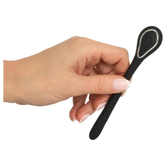 Battery Operated Urethral Vibrator (0.6-1.1cm) - Black