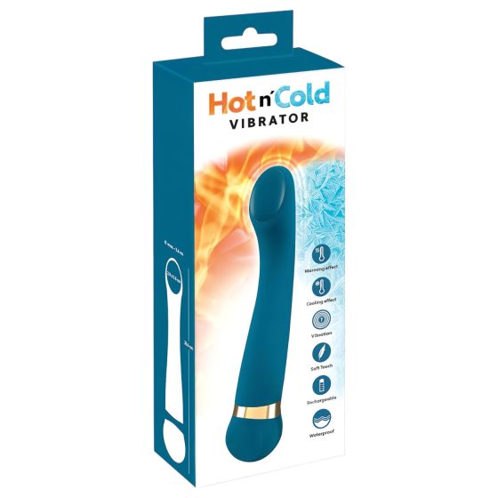 Hot 'n Cold - rechargeable G-spot vibrator (turquoise)