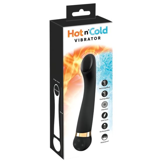 Hot 'n Cold - Rechargeable Cooling and Heating G-Spot Vibrator (Black)