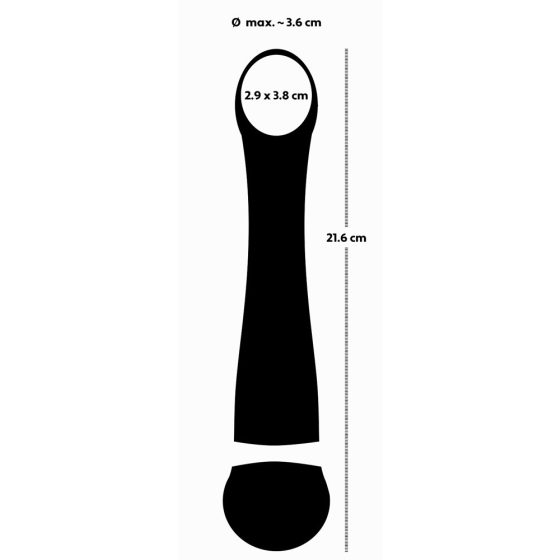 Hot 'n Cold - Rechargeable Cooling and Heating G-Spot Vibrator (Black)