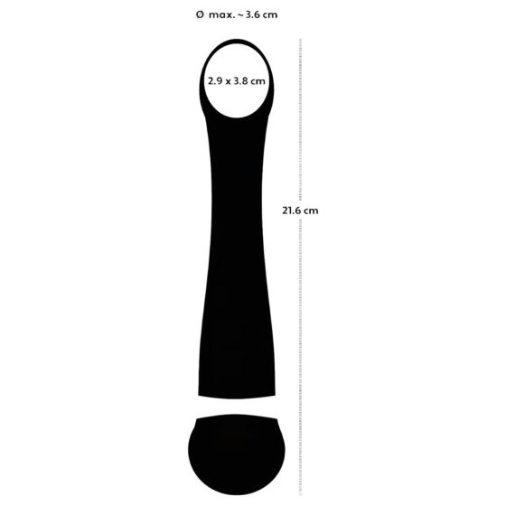 Hot 'n Cold - Rechargeable Cooling and Heating G-Spot Vibrator (Black)