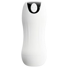 STROKER - Rechargeable Suction Vibrating Masturbator (White)