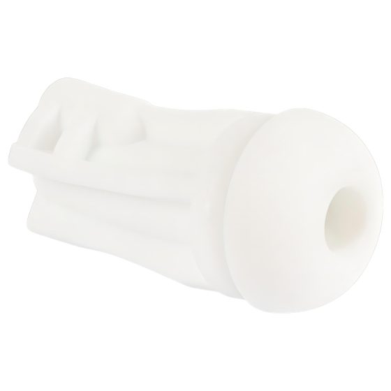 STROKER - Rechargeable Suction Vibrating Masturbator (White)