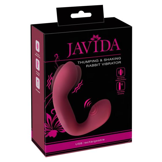 Javida Thumping - G-spot and Clitoral Vibrator (Red)