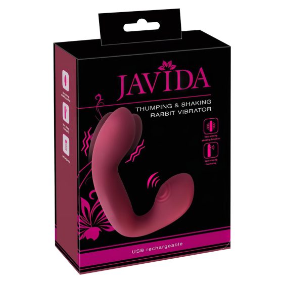 Javida Thumping - Pulsating G-Spot & Clitoral Vibrator (Red)