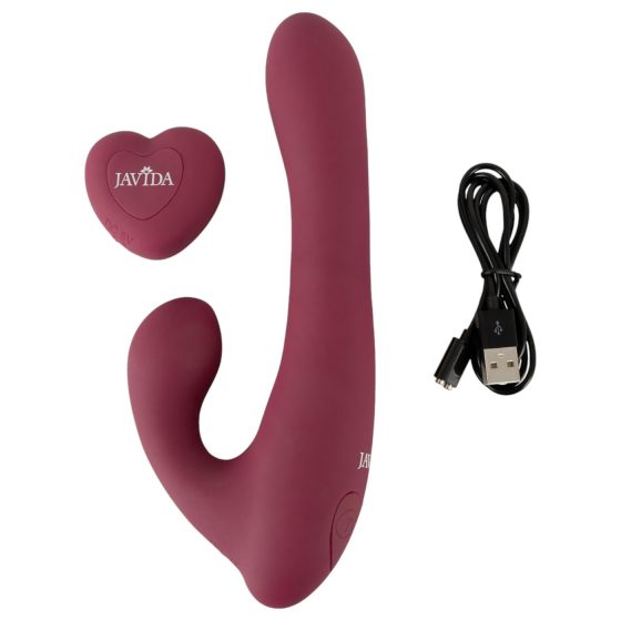 Javida - Radio-Controlled Rotating Clitoral Vibrator (Red)