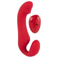   You2Toys Strapless - Rechargeable, Wireless, Strap-On Vibrator (Red)