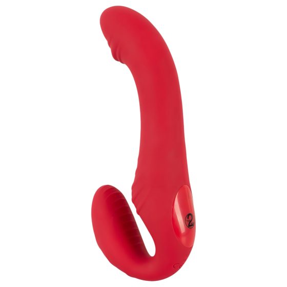 You2Toys Strapless - Rechargeable, Wireless, Strap-On Vibrator (Red)