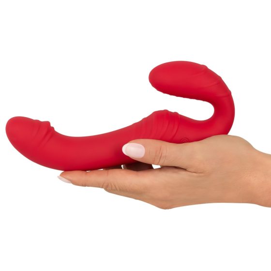 You2Toys Strapless - Rechargeable, Wireless, Strap-On Vibrator (Red)