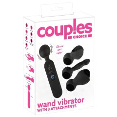   Couples Choice - Rechargeable Warming Massage Vibrator (Black)