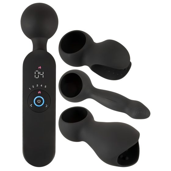 Couples Choice - Rechargeable Warming Massage Vibrator (Black)