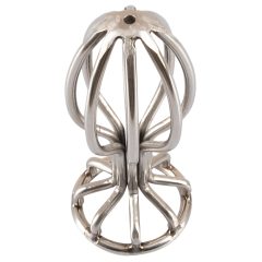 ANOS Metal Cage Steel Anal Dildo (Silver) 2.8cm