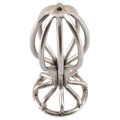 ANOS Metal Cage Steel Anal Dildo (Silver) 2.8cm