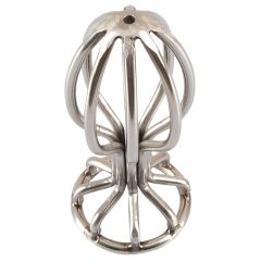 ANOS Metal (2.8cm) - Caged Steel Anal Plug (Silver)