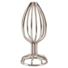 ANOS Metal Cage Anal Dildo (Silver, 3.8cm)