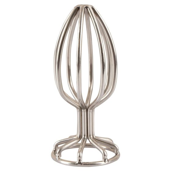 ANOS Metal Cage Anal Dildo (Silver, 3.8cm)