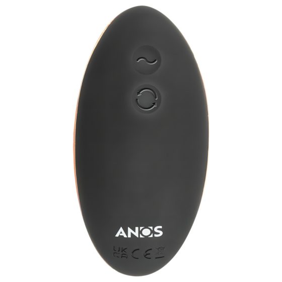 ANOS - Rechargeable, Dual-Motor, Radio-Controlled Rotating Anal Vibrator (Black)