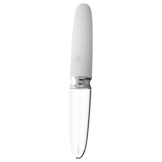 Liaison Straight - Rechargeable LED Vibrator (Translucent-White)