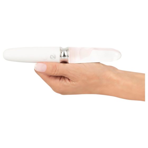 Liaison Straight - Rechargeable LED Vibrator (Translucent-White)