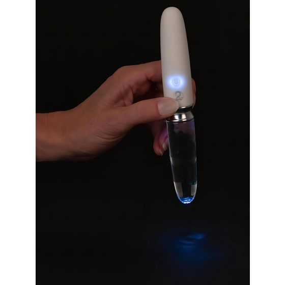 Liaison Straight - Rechargeable LED Vibrator (Translucent-White)