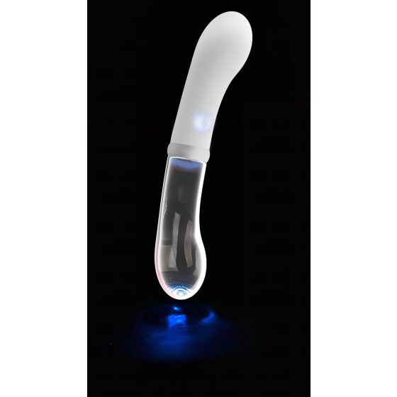 You2toys Liaison - Silicone-Glass LED Vibrator (Clear-White)