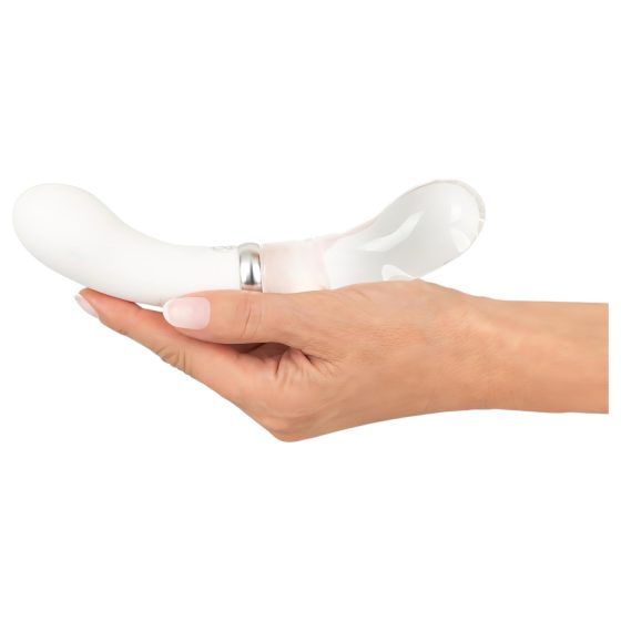 You2toys Liaison - Silicone-Glass LED Vibrator (Clear-White)