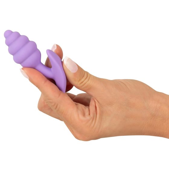 Cuties Mini Butt Plug - silicone anal plug - purple (2.8 cm)