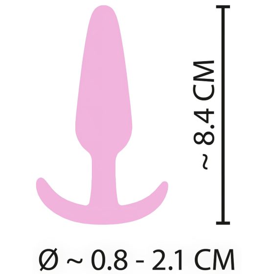 Cuties Mini Butt Plug - silicone anal plug - pink (2.1cm)