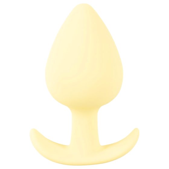 Cuties Mini Butt Plug - silicone anal plug - yellow (3.1cm)