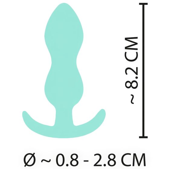 Cuties Mini Butt Plug - Silicone Anal Dildo - Mint (0.9in)