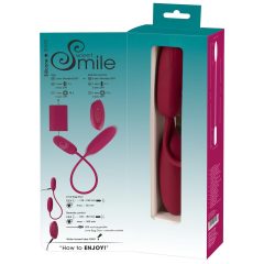   Smile Love Egg Duo - Rechargeable, Wireless, Waterproof Vibrating Egg (Purple)