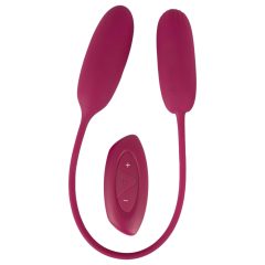   Smile Love Egg Duo - Rechargeable, Wireless, Waterproof Vibrating Egg (Purple)