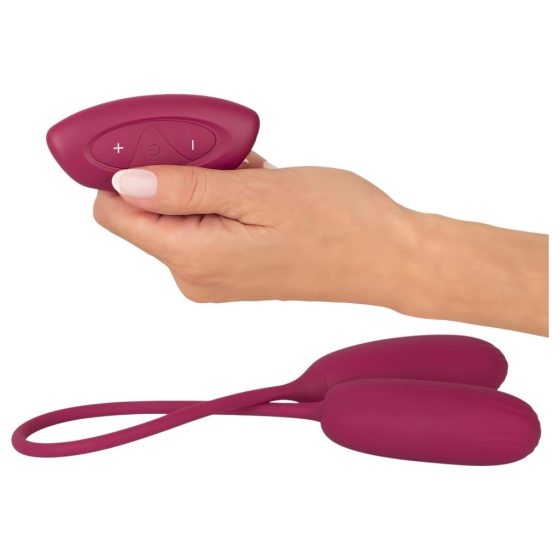 Smile Love Egg Duo - rechargeable, wireless, waterproof vibrating egg (purple)