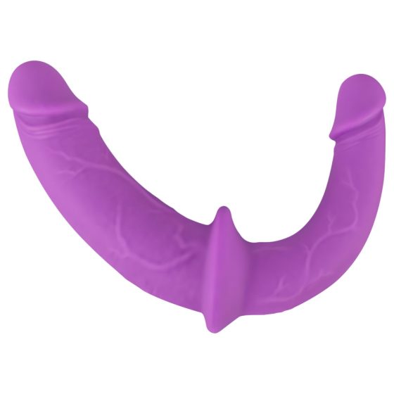 SMILE - Attachable Double Dildo Harness (Purple-Black)