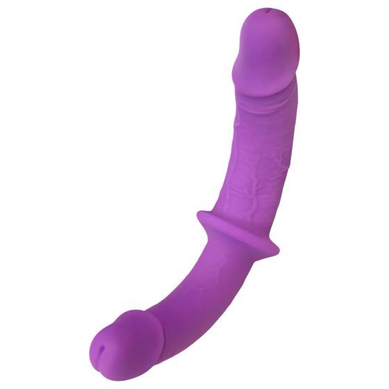 SMILE - Attachable Double Dildo Harness (Purple-Black)