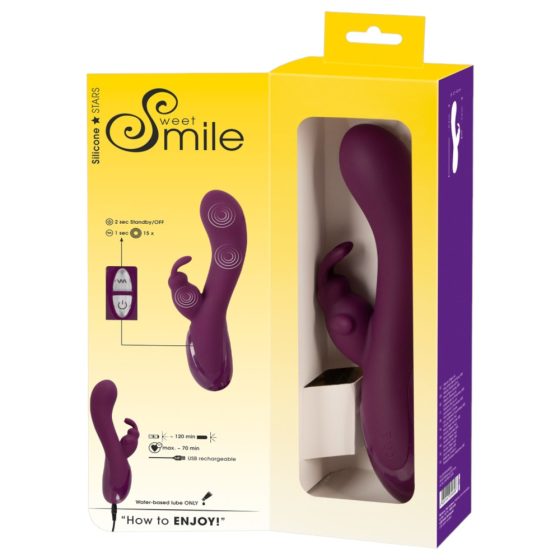 SMILE - Rechargeable 3-Motor Clitoral Vibrator (Purple)