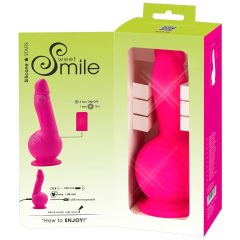   SMILE Powerful - rechargeable, 2-motor suction cup vibrator (pink)