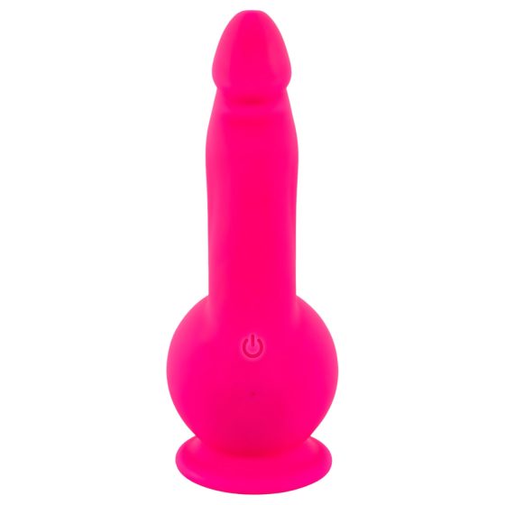 SMILE Powerful - rechargeable, 2-motor suction cup vibrator (pink)